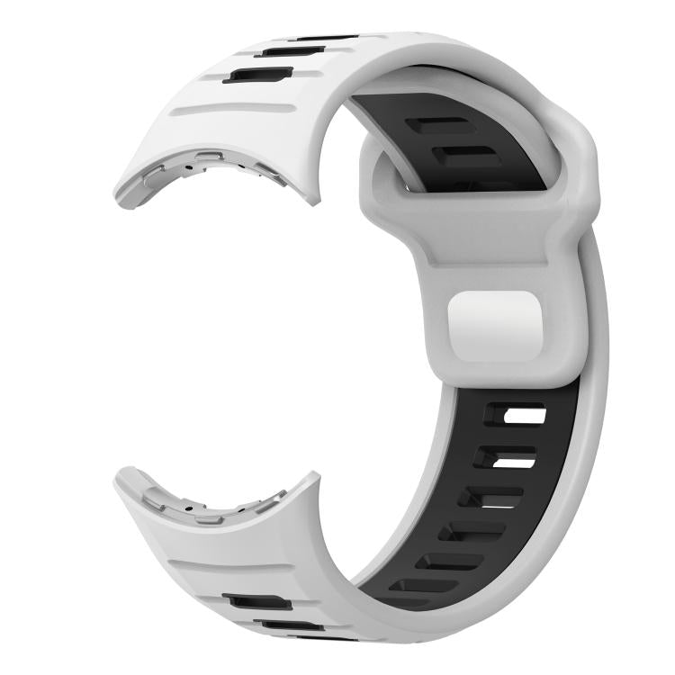 For Google Pixel Watch 4 / Watch 3 45mm Two Color Reverse Buckle Silicone Watch Band