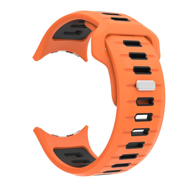 For Google Pixel Watch 4 / Watch 3 45mm Two Color Reverse Buckle Silicone Watch Band