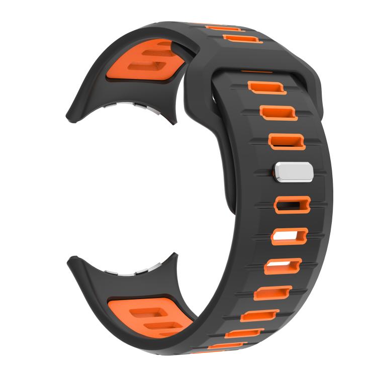 For Google Pixel Watch 4 / Watch 3 45mm Two Color Reverse Buckle Silicone Watch Band