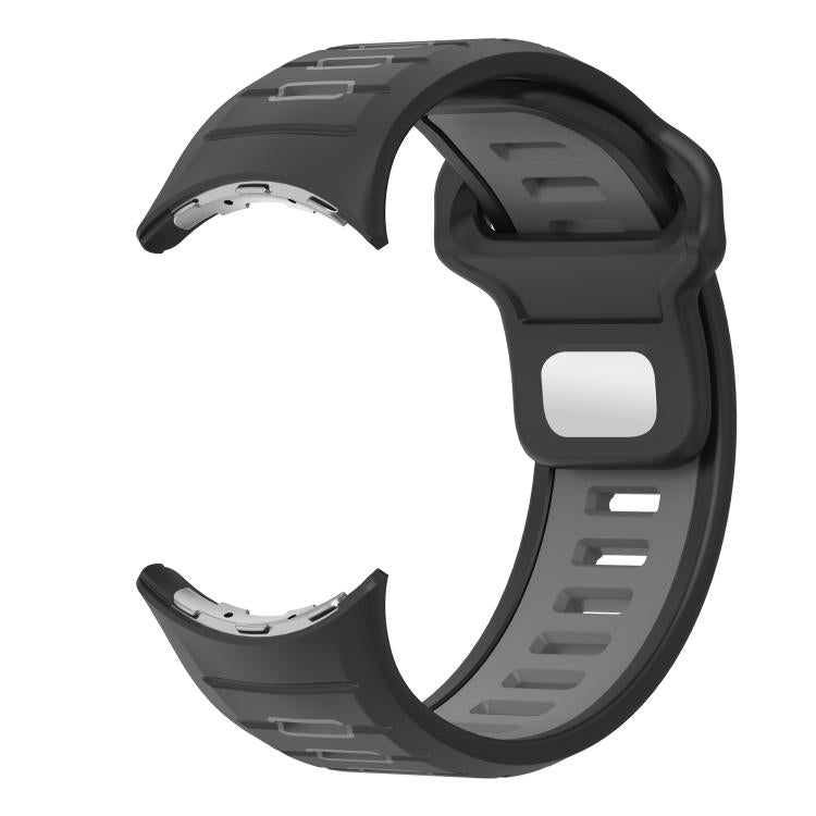 For Google Pixel Watch 4 / Watch 3 45mm Two Color Reverse Buckle Silicone Watch Band