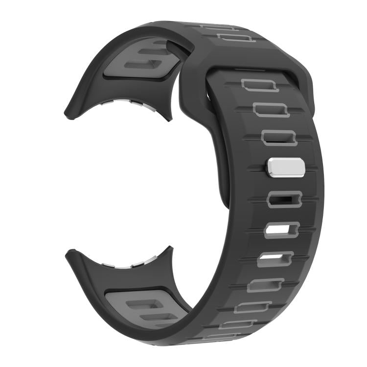 For Google Pixel Watch 4 / Watch 3 45mm Two Color Reverse Buckle Silicone Watch Band