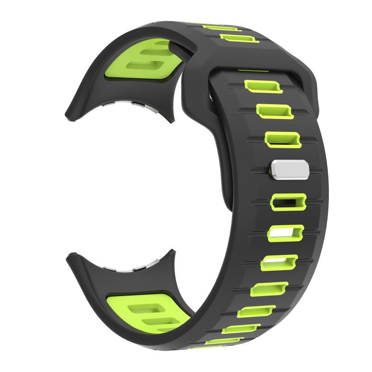 For Google Pixel Watch 4 / Watch 3 45mm Two Color Reverse Buckle Silicone Watch Band