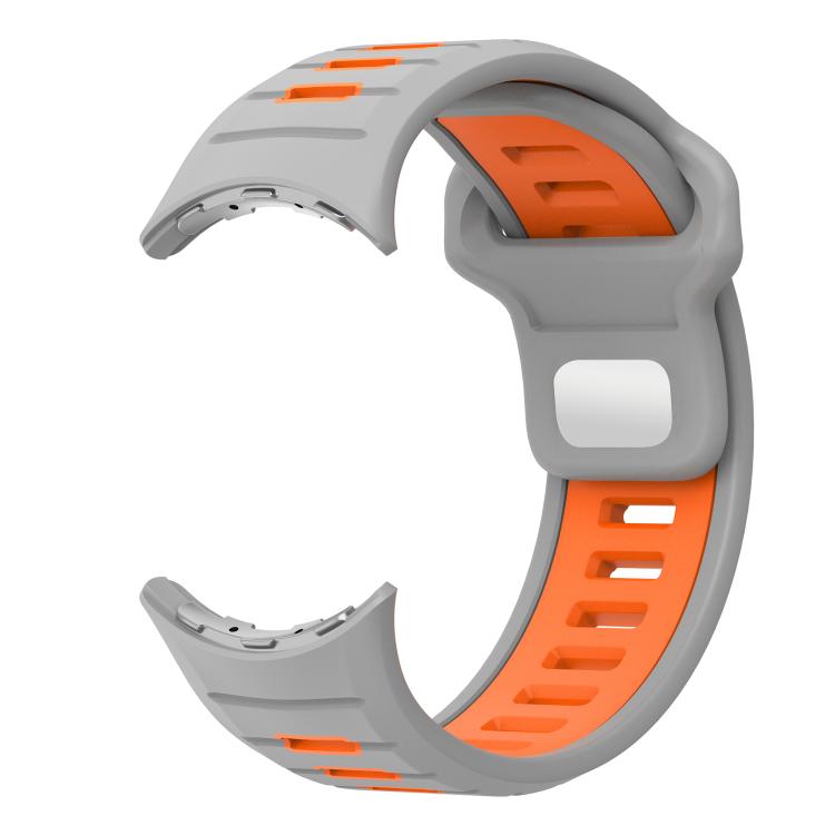 For Google Pixel Watch 4 / Watch 3 45mm Two Color Reverse Buckle Silicone Watch Band
