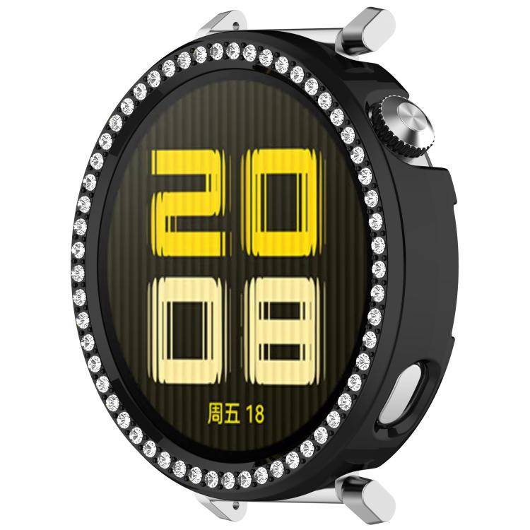 For Huawei Watch GT5 / GT4 41mm Single Row Diamond Half Coverage PC Hollow Watch Protective Case