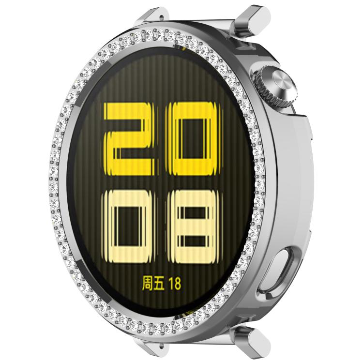 For Huawei Watch GT5 / GT4 41mm Single Row Diamond Half Coverage PC Hollow Watch Protective Case