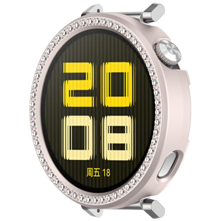 For Huawei Watch GT5 / GT4 41mm Single Row Diamond Half Coverage PC Hollow Watch Protective Case