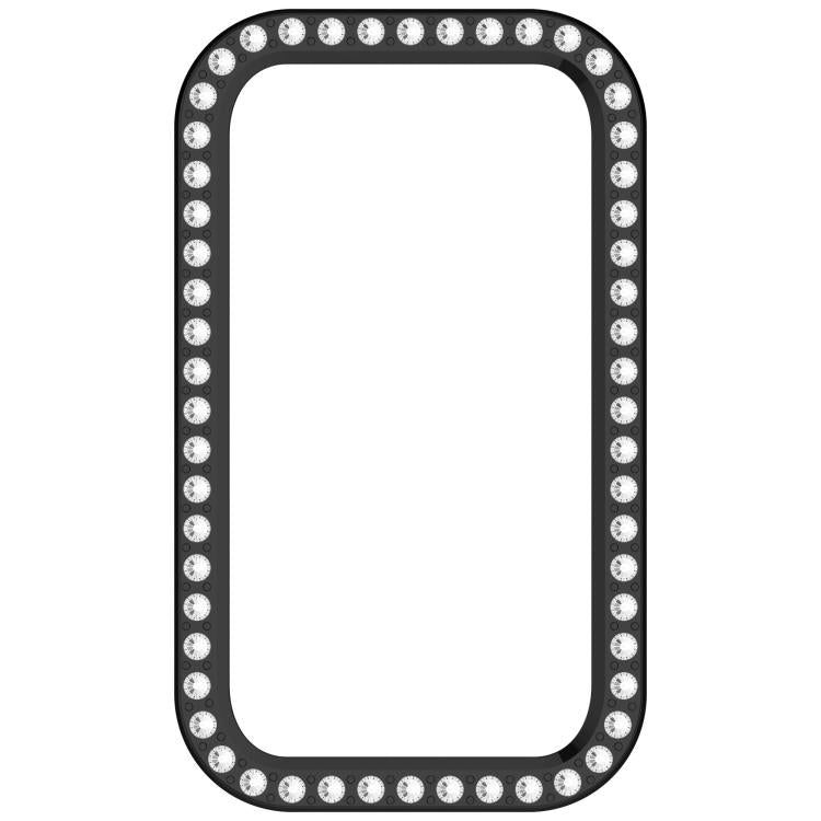 For Huawei Band 10 / 9 / 8 Single Row Diamond Half Coverage PC Hollow Watch Protective Case