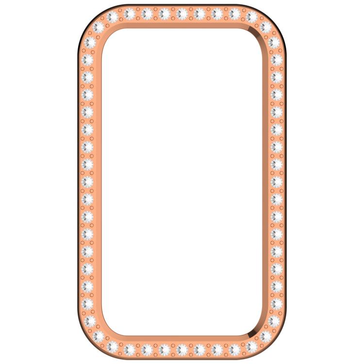 For Huawei Band 10 / 9 / 8 Single Row Diamond Half Coverage PC Hollow Watch Protective Case
