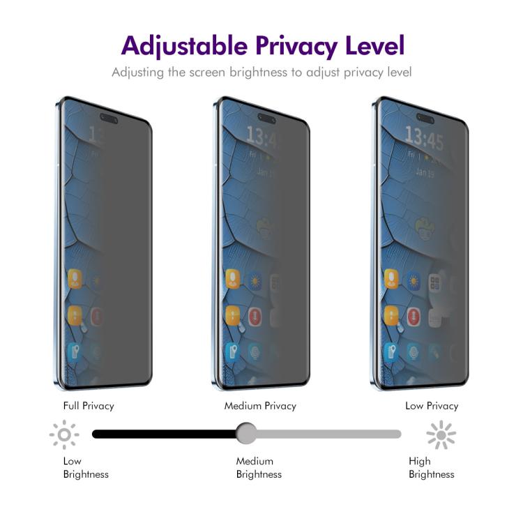 For Honor 100 Pro ENKAY Hat-Prince Heat Bending Privacy Screen Tempered Glass Film
