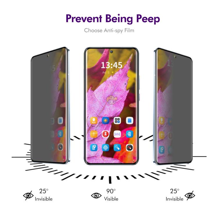 For Realme GT7 Pro ENKAY Hat-Prince Heat Bending Privacy Screen Tempered Glass Film
