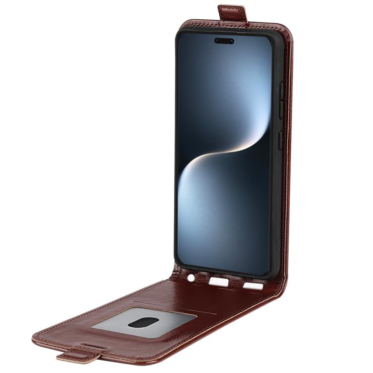 For Honor Magic7 Pro R64 Texture Single Vertical Flip Leather Phone Case