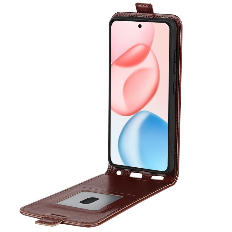 For Honor 400 Global 156.5mm R64 Texture Single Vertical Flip Leather Phone Case