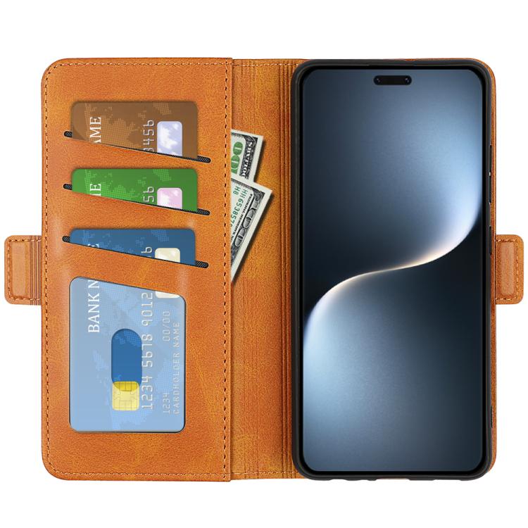 For Honor Magic7 Pro Dual-side Magnetic Buckle Horizontal Flip Leather Phone Case