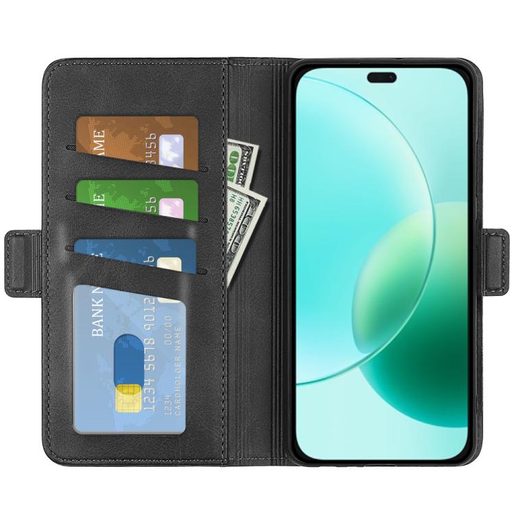 For Honor 400 Lite Global Dual-side Magnetic Buckle Horizontal Flip Leather Phone Case