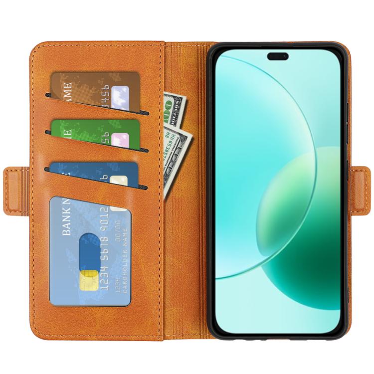 For Honor 400 Lite Global Dual-side Magnetic Buckle Horizontal Flip Leather Phone Case