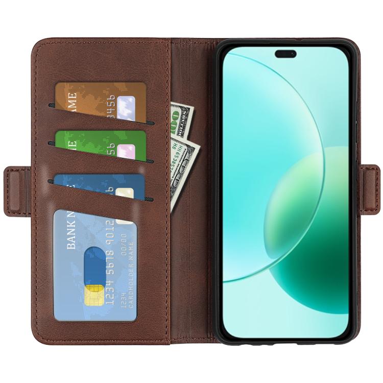 For Honor 400 Lite Global Dual-side Magnetic Buckle Horizontal Flip Leather Phone Case