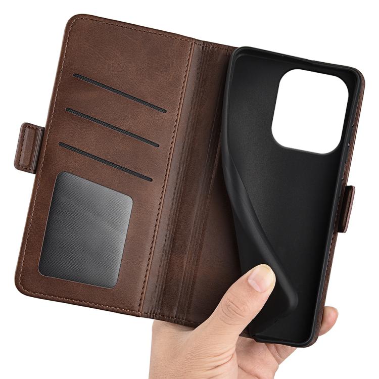 For Honor 400 Lite Global Dual-side Magnetic Buckle Horizontal Flip Leather Phone Case