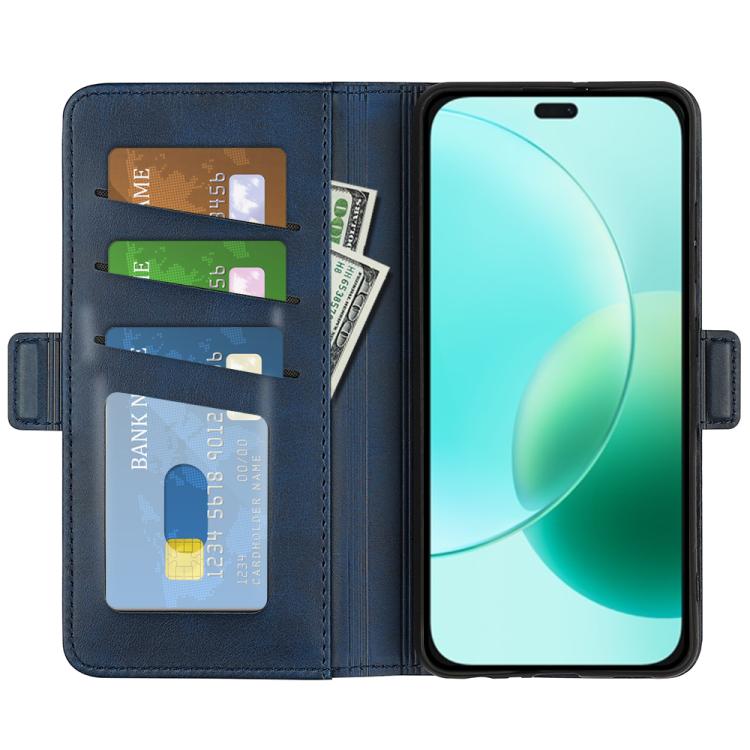 For Honor 400 Lite Global Dual-side Magnetic Buckle Horizontal Flip Leather Phone Case
