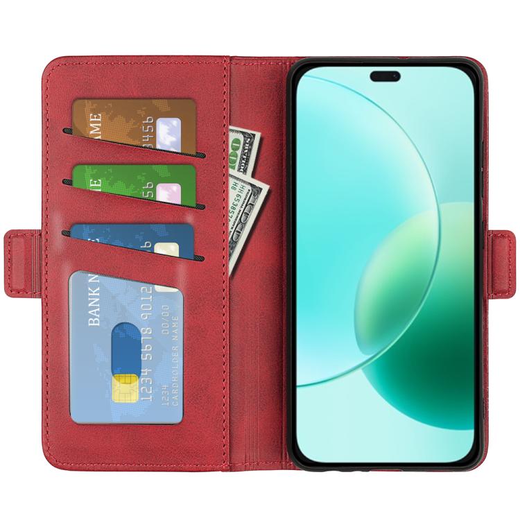 For Honor 400 Lite Global Dual-side Magnetic Buckle Horizontal Flip Leather Phone Case