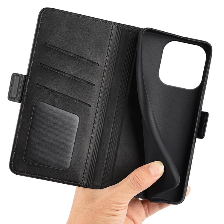 For Honor X6c Dual-side Magnetic Buckle Horizontal Flip Leather Phone Case