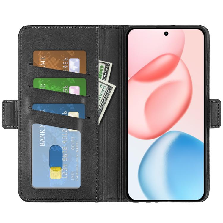 For Honor 400 Global 156.5mm Dual-side Magnetic Buckle Horizontal Flip Leather Phone Case