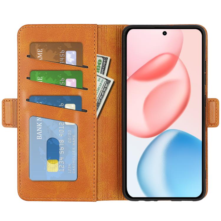 For Honor 400 Global 156.5mm Dual-side Magnetic Buckle Horizontal Flip Leather Phone Case
