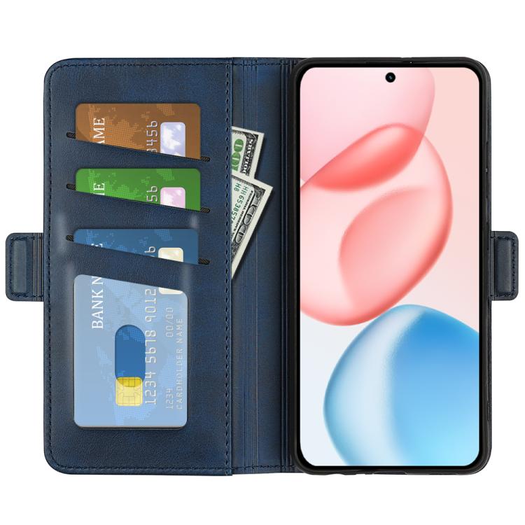 For Honor 400 Global 156.5mm Dual-side Magnetic Buckle Horizontal Flip Leather Phone Case