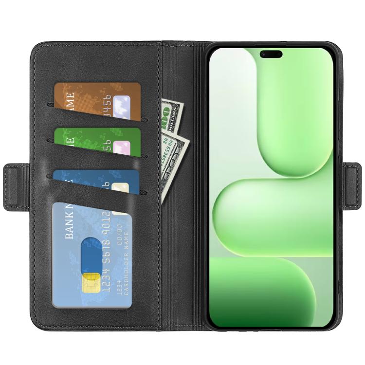 For Honor 600 Lite Global Dual-side Magnetic Buckle Horizontal Flip Leather Phone Case