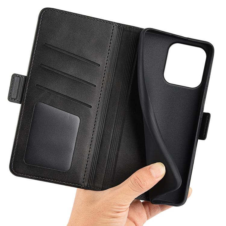 For Honor 600 Lite Global Dual-side Magnetic Buckle Horizontal Flip Leather Phone Case