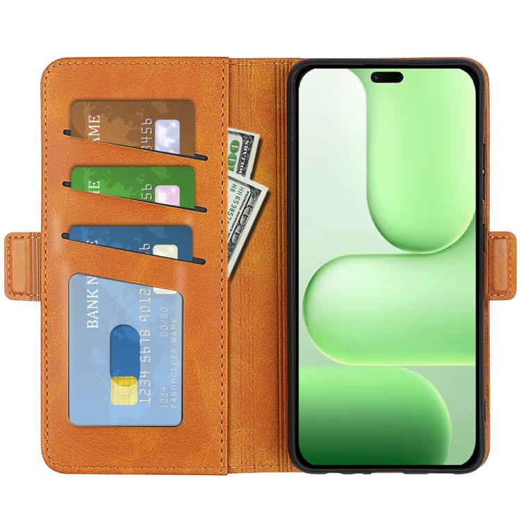For Honor 600 Lite Global Dual-side Magnetic Buckle Horizontal Flip Leather Phone Case