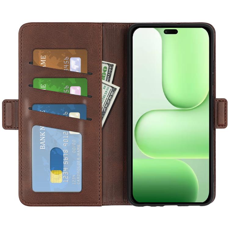 For Honor 600 Lite Global Dual-side Magnetic Buckle Horizontal Flip Leather Phone Case