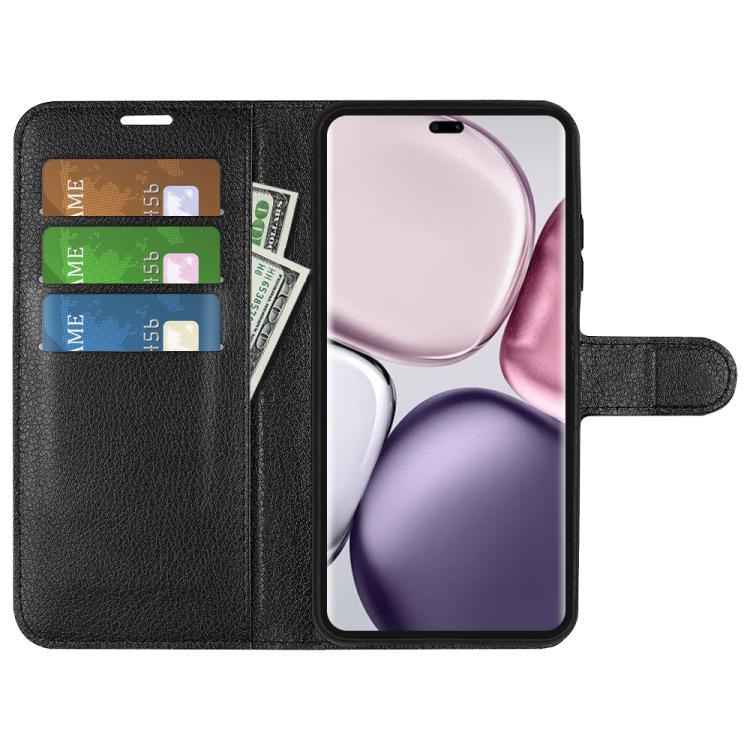 For Honor X9c Litchi Texture Horizontal Flip Leather Phone Case with Holder