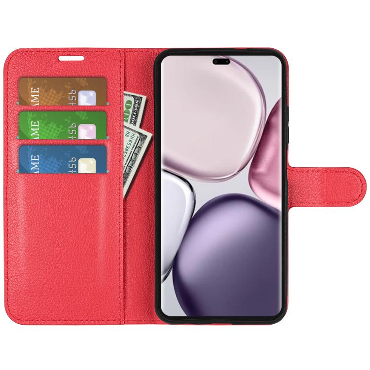 For Honor X9c Litchi Texture Horizontal Flip Leather Phone Case with Holder