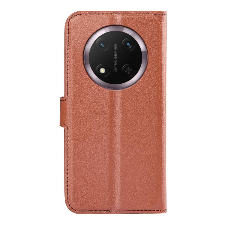 For Honor X9c Litchi Texture Horizontal Flip Leather Phone Case with Holder