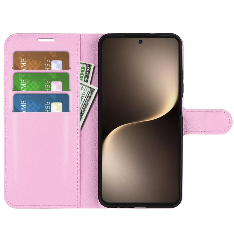 For Honor Magic7 5G Litchi Texture Horizontal Flip Leather Phone Case with Holder
