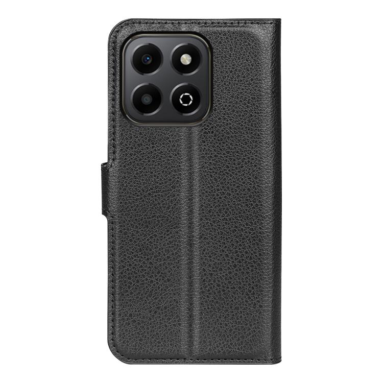 For Honor X6b Litchi Texture Horizontal Flip Leather Phone Case with Holder