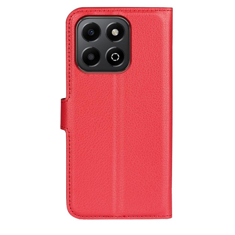 For Honor X6b Litchi Texture Horizontal Flip Leather Phone Case with Holder
