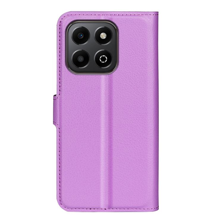 For Honor X6b Litchi Texture Horizontal Flip Leather Phone Case with Holder