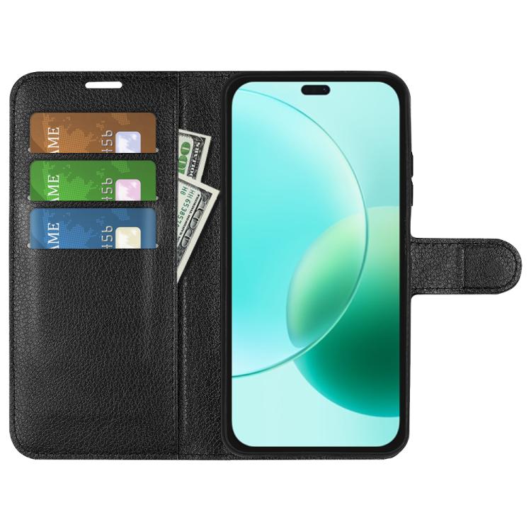For Honor 400 Lite Global Litchi Texture Horizontal Flip Leather Phone Case with Holder