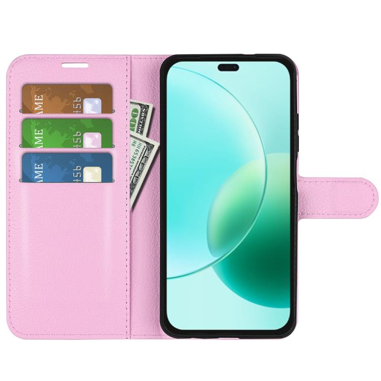For Honor 400 Lite Global Litchi Texture Horizontal Flip Leather Phone Case with Holder