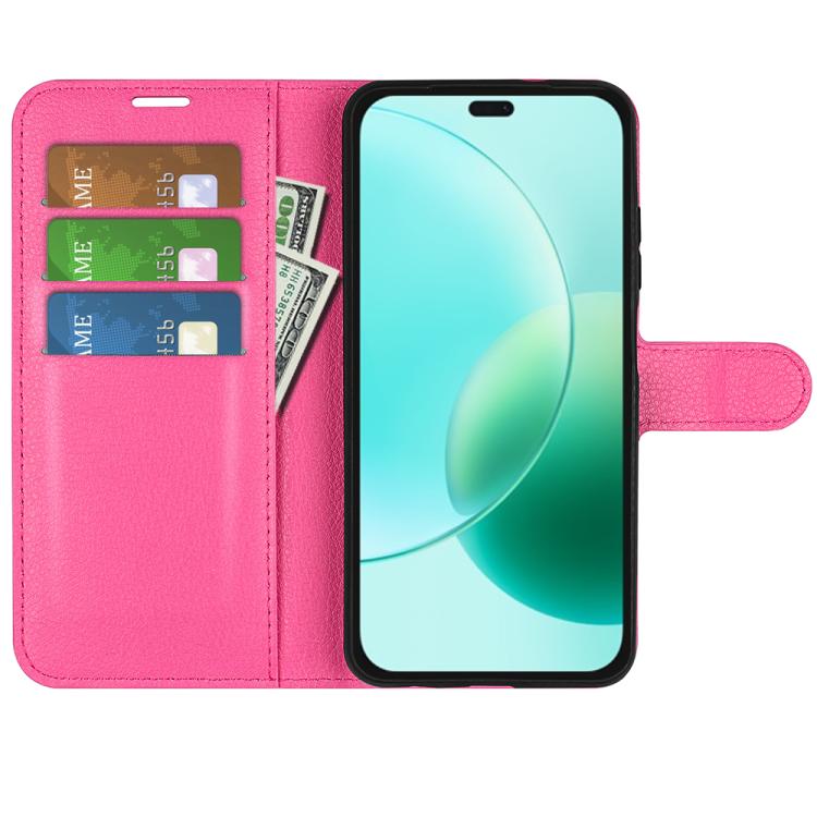 For Honor 400 Lite Global Litchi Texture Horizontal Flip Leather Phone Case with Holder