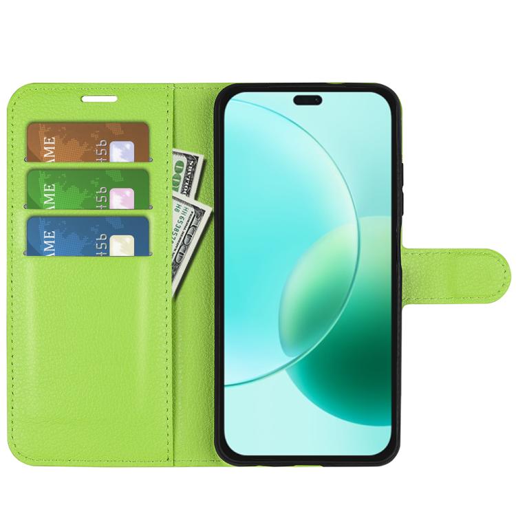 For Honor 400 Lite Global Litchi Texture Horizontal Flip Leather Phone Case with Holder