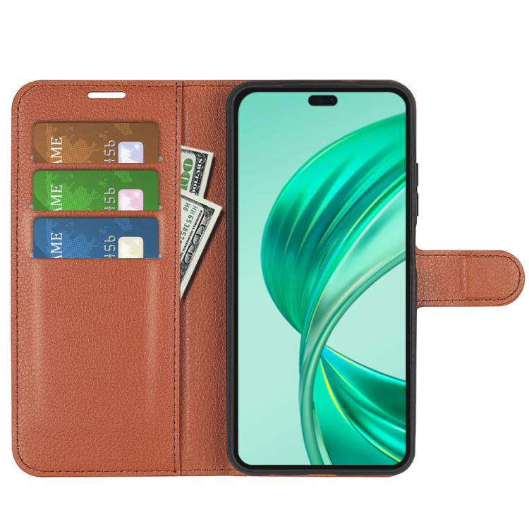For Honor X8c Litchi Texture Horizontal Flip Leather Phone Case with Holder