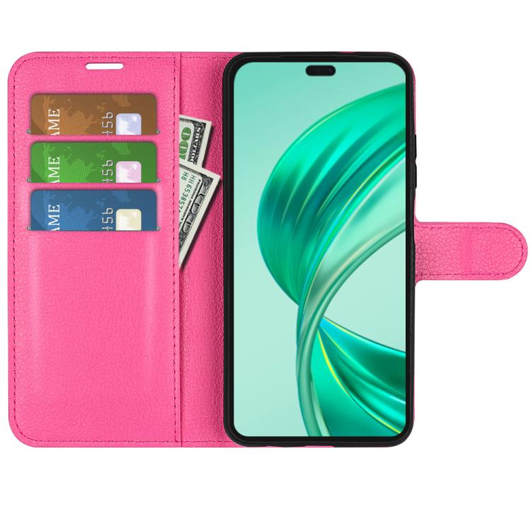 For Honor X8c Litchi Texture Horizontal Flip Leather Phone Case with Holder
