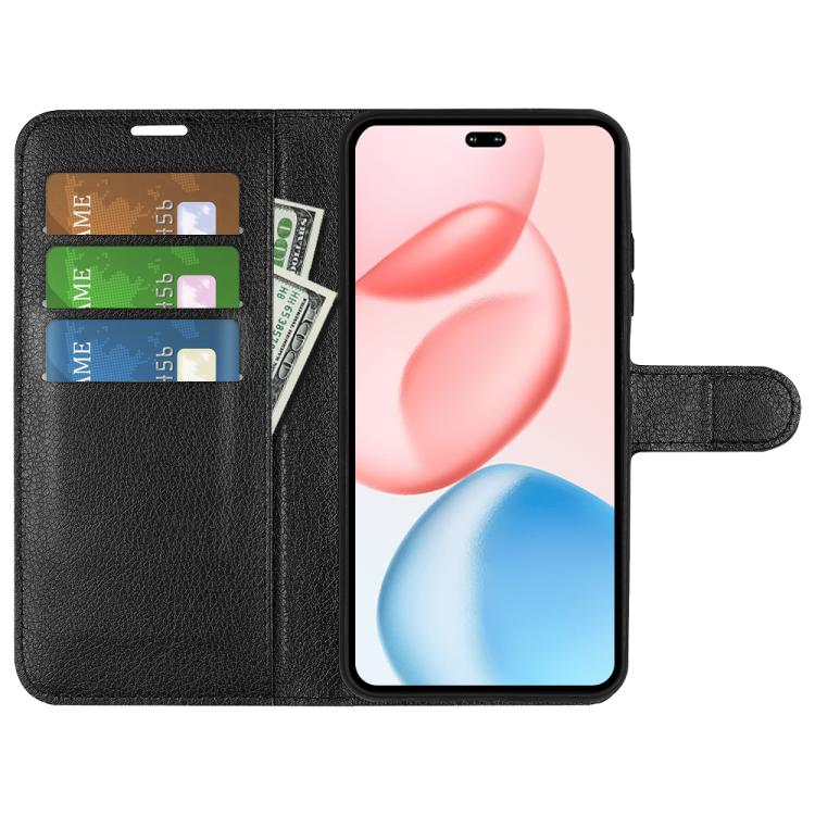 For Honor 400 Pro Global 160.8mm Litchi Texture Horizontal Flip Leather Phone Case with Holder