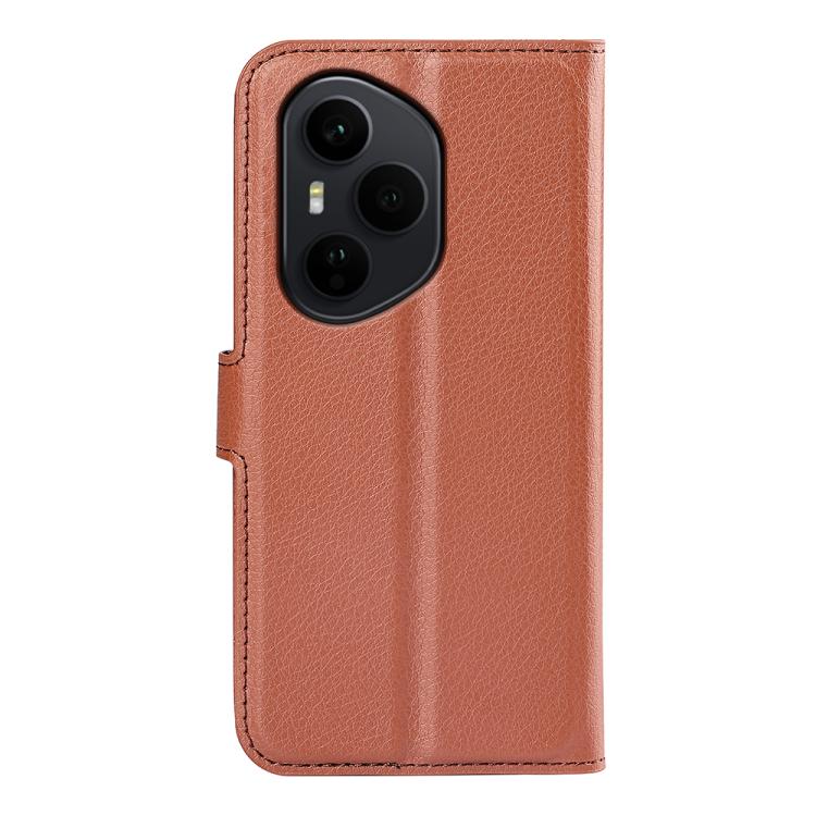 For Honor 400 Pro Global 160.8mm Litchi Texture Horizontal Flip Leather Phone Case with Holder