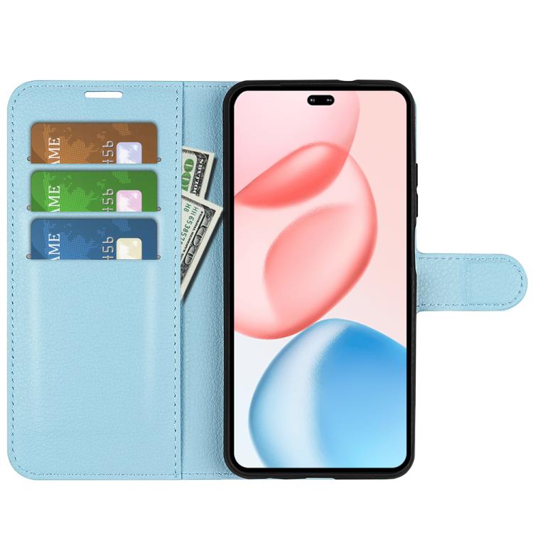For Honor 400 Pro Global 160.8mm Litchi Texture Horizontal Flip Leather Phone Case with Holder