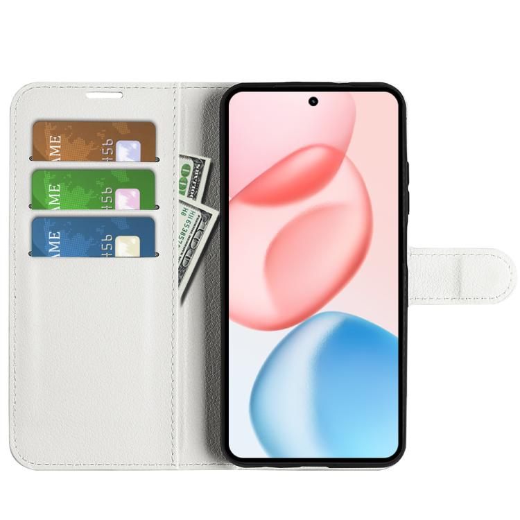 For Honor 400 Global 156.5mm Litchi Texture Horizontal Flip Leather Phone Case with Holder