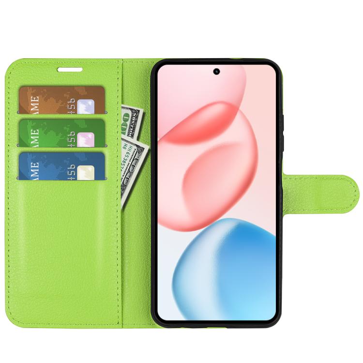 For Honor 400 Global 156.5mm Litchi Texture Horizontal Flip Leather Phone Case with Holder
