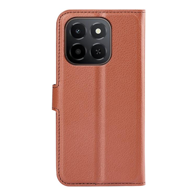 For Honor X6c Litchi Texture Horizontal Flip Leather Phone Case with Holder